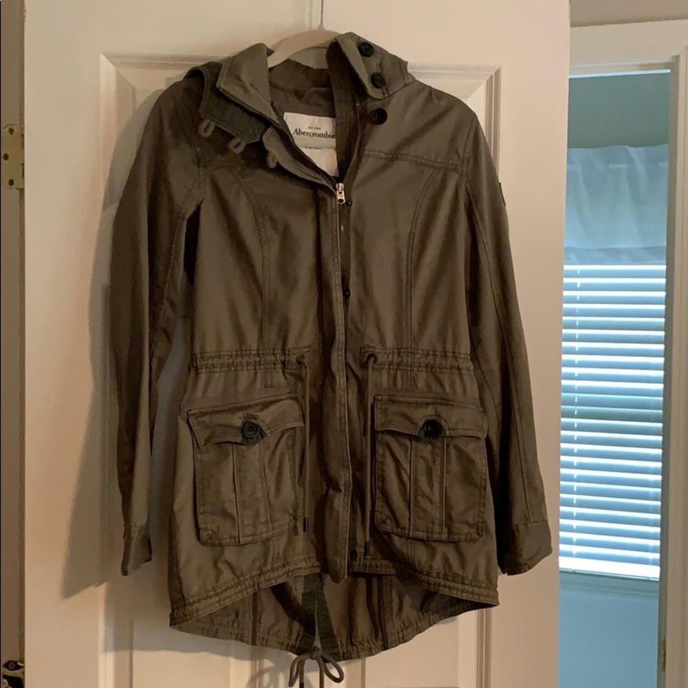 A&F Olive Green Fall Jacket